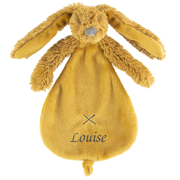  - richie lapin - plat jaune moutarde 25 cm 